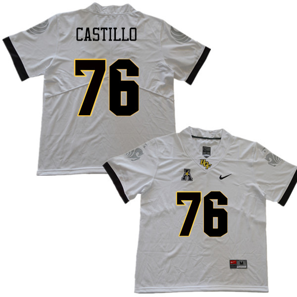 Men #76 Julio Castillo UCF Knights College Football Jerseys Sale-White